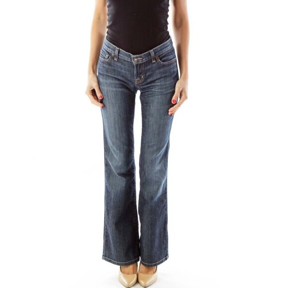 David Kahn Denim - David Kahn Blue Flared Denim Pants